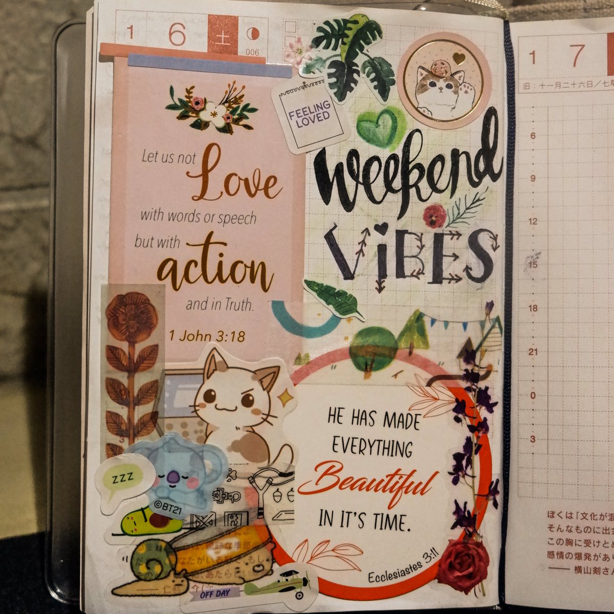 ahmanieee's tweet image. last week. Jan 2-6 journal log 

#journal #journaling #visualjournal #visualjournaling #hobonichitecho #hobonichi #hobonichiplanner #TherapeuticActivities #stressreliver #hobby