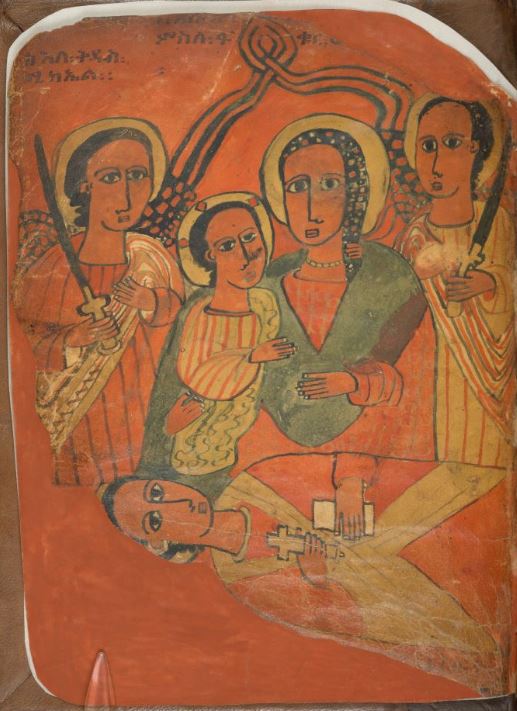 In the 15th C, the Ethiopian church developed a strong devotion to Mary. King Zera Ya'equob added 30 feast days and commissioned numerous manuscripts. The British Library holds one of the oldest depictions of the Virgin and Child from this era. መልካም ገና! Merry Christmas!