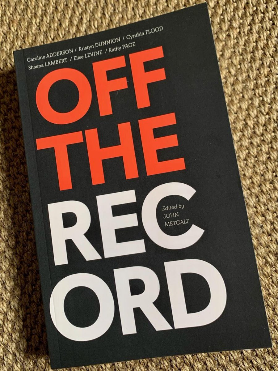 booksinbc's tweet photo. #BookReview: Off the Record by John Metcalf “Carefully wrought, tonally diverse, artful, thoughtful, revelatory, and nothing short of enticing” @biblioasis #BCWriters #BCAuthors #Novel
https://t.co/CO6Xa5Xv8S https://t.co/y2jGVvQsLb
