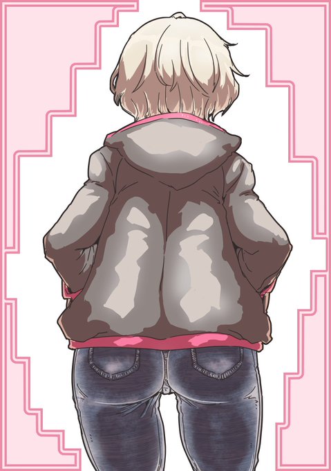 今日の日課はジャケットGパン背面ユニちゃんです 