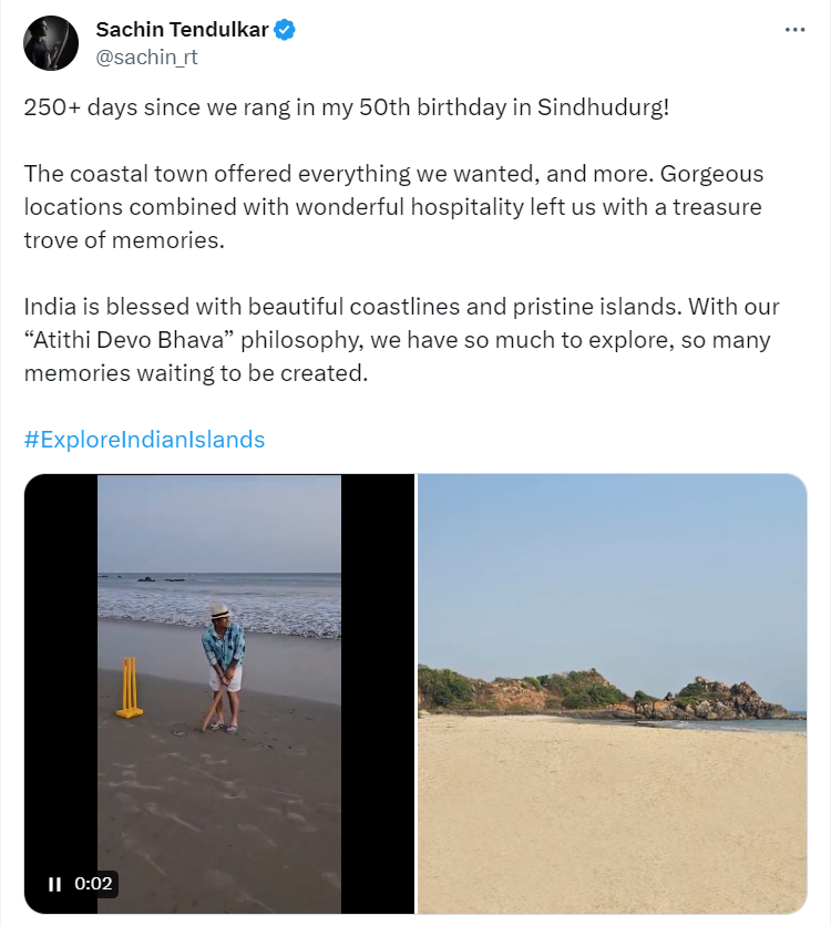 ANI's tweet photo. Indian celebrities, including Akshay Kumar, John Abraham and Sachin Tendulkar, appeal to people to explore Indian islands like Lakshwadeep and Sindhudurg.

Akshay Kumar tweets, "Came across comments from prominent public figures from Maldives passing hateful and racist comments on Indians. Surprised that they are doing this to a country that sends them the maximum number of tourists.  We are good to our neighbors but why should we tolerate such unprovoked hate? I've visited the Maldives many times and always praised it, but dignity first. Let us decide to #ExploreIndianIslands and support our own tourism."