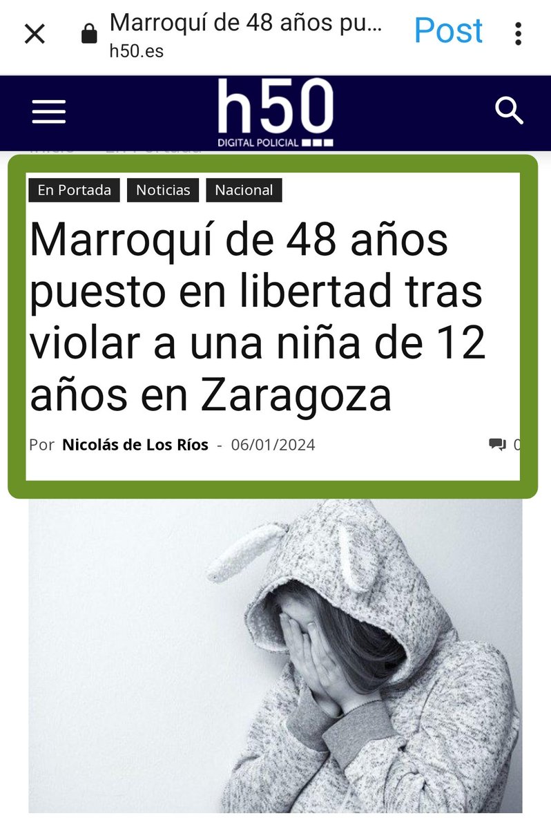 Tabarnia_BCN's tweet photo. ¿Recuerdas que ayer puse un tuit donde un pagapensiones había violado A UNA NIÑA DE 12 AÑOS en Zaragoza, y ni salió en la tele?
Pues ya lo han soltado...
Ahora, vamos a seguir hablando de Baltasar y de la piñata de Pedro Sánchez en Ferraz...
#FelizDomingo https://t.co/xPLgpktAPs