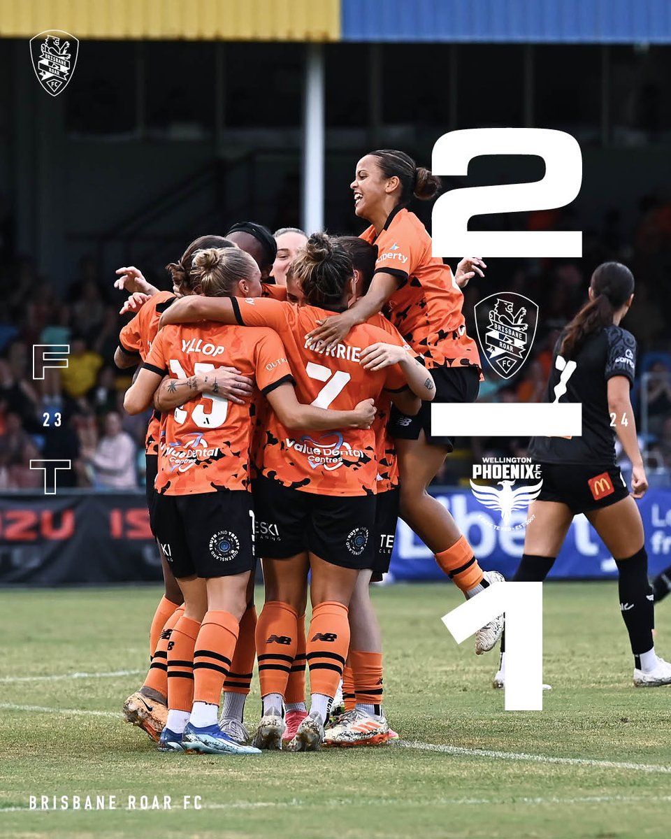 A big three points at home 🦁 Thank you to our Roar fans that came out to support 🧡