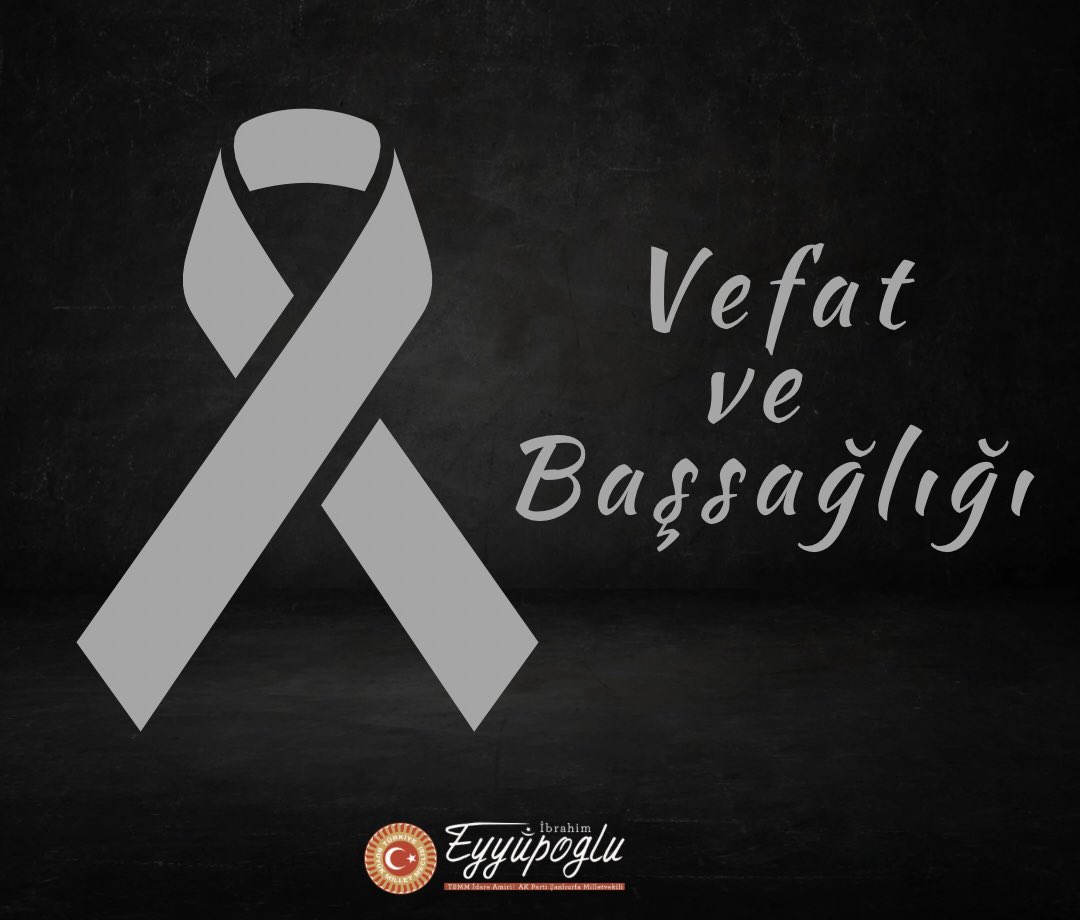 ibrahimeyyupogl's tweet photo. Önceki dönem Bakanlarımızdan, Faruk Çelik’in kıymetli annesi Hedise Çelik’in vefatını derin bir üzüntüyle öğrendim.

Merhumeye Allah’tan rahmet ailesine ve sevenlerine başsağlığı diliyorum. 

@farukcelikcomtr https://t.co/0T1x6s0axb