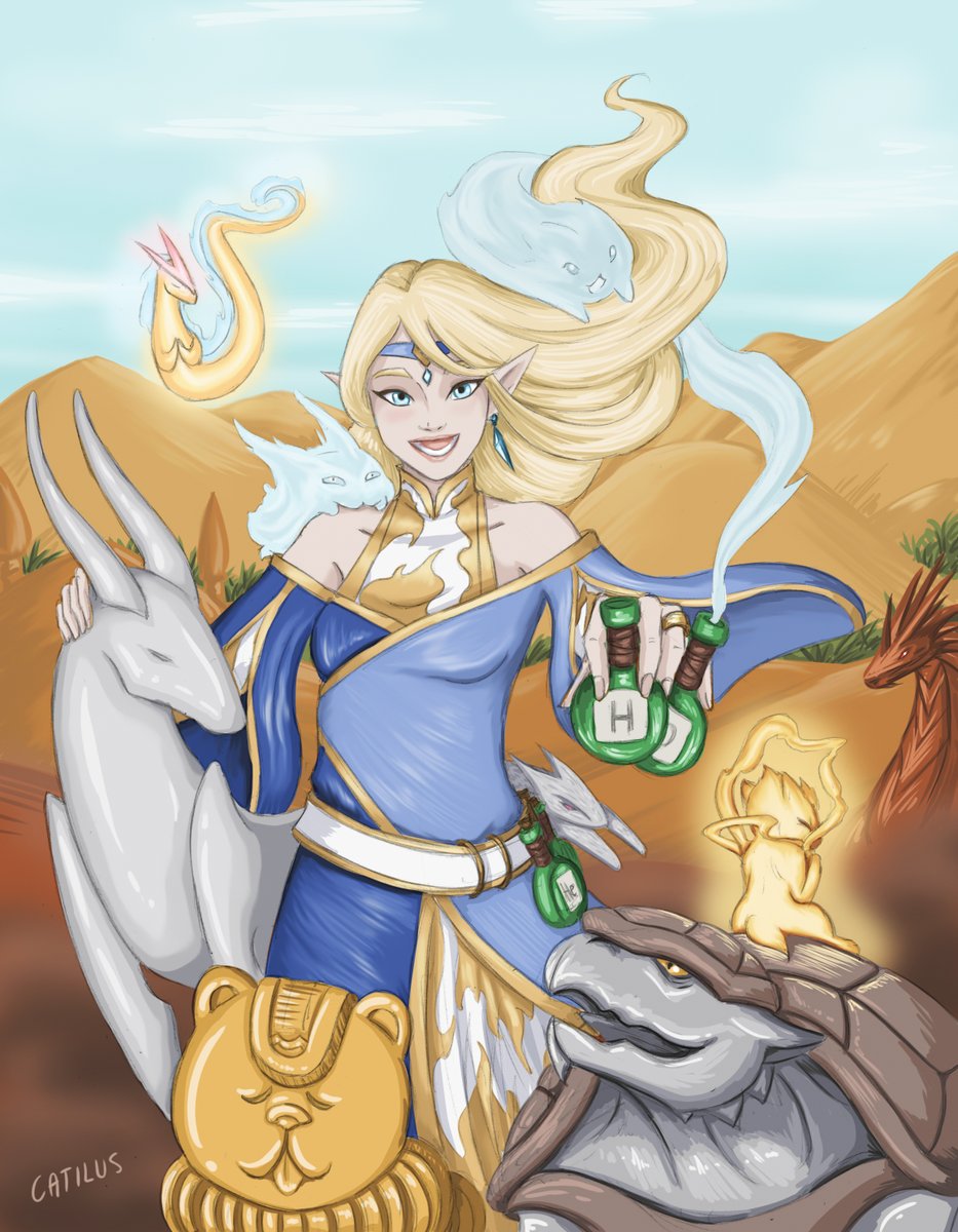 The covergirl of our big project! 

Yalaria and her Friends from Periodic Table of Elementals

kickstarter.com/projects/catil…

#dnd #homebrew #chemistry #ttrpg