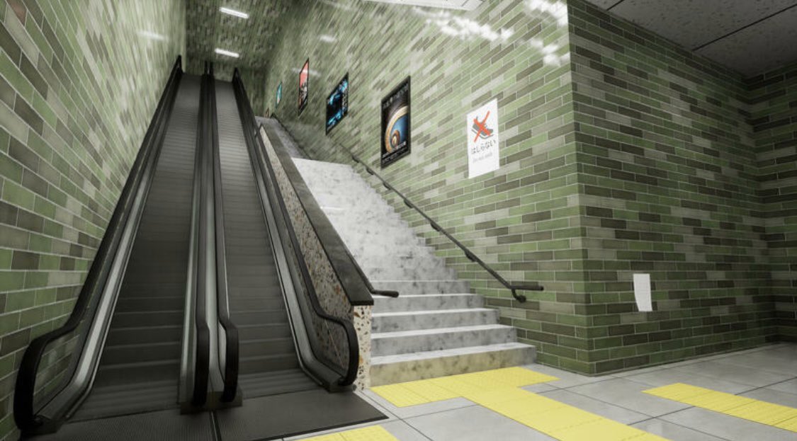 ROCCA_chocolate's tweet image. 今度、【8番出口】の新作？の【Escalator】を配信しようかなぁ✨️
 #Escalator