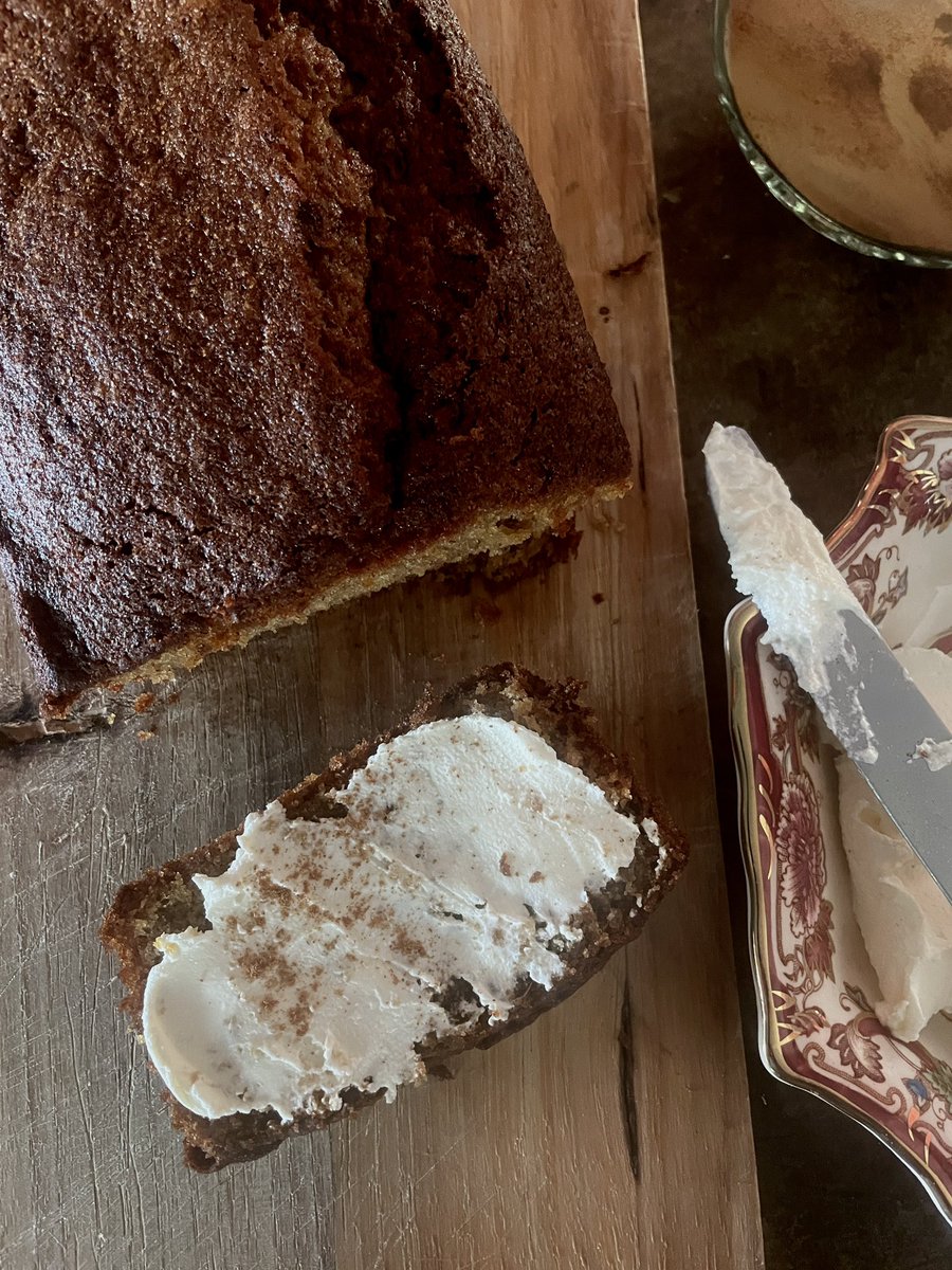 gavinpollock's tweet photo. @Nigella_Lawson  a banana coffee triumph in the Italian breakfast banana bread https://t.co/kiA5Vve20h
