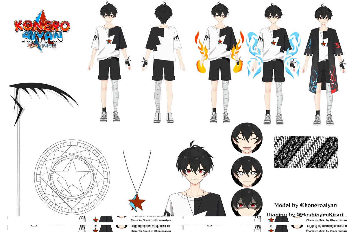 shiroiaiyan's tweet image. My Sheet Character 
Batik Ikut Serta 😅
#VtuberSheet #CharacterSheet #Neroaii