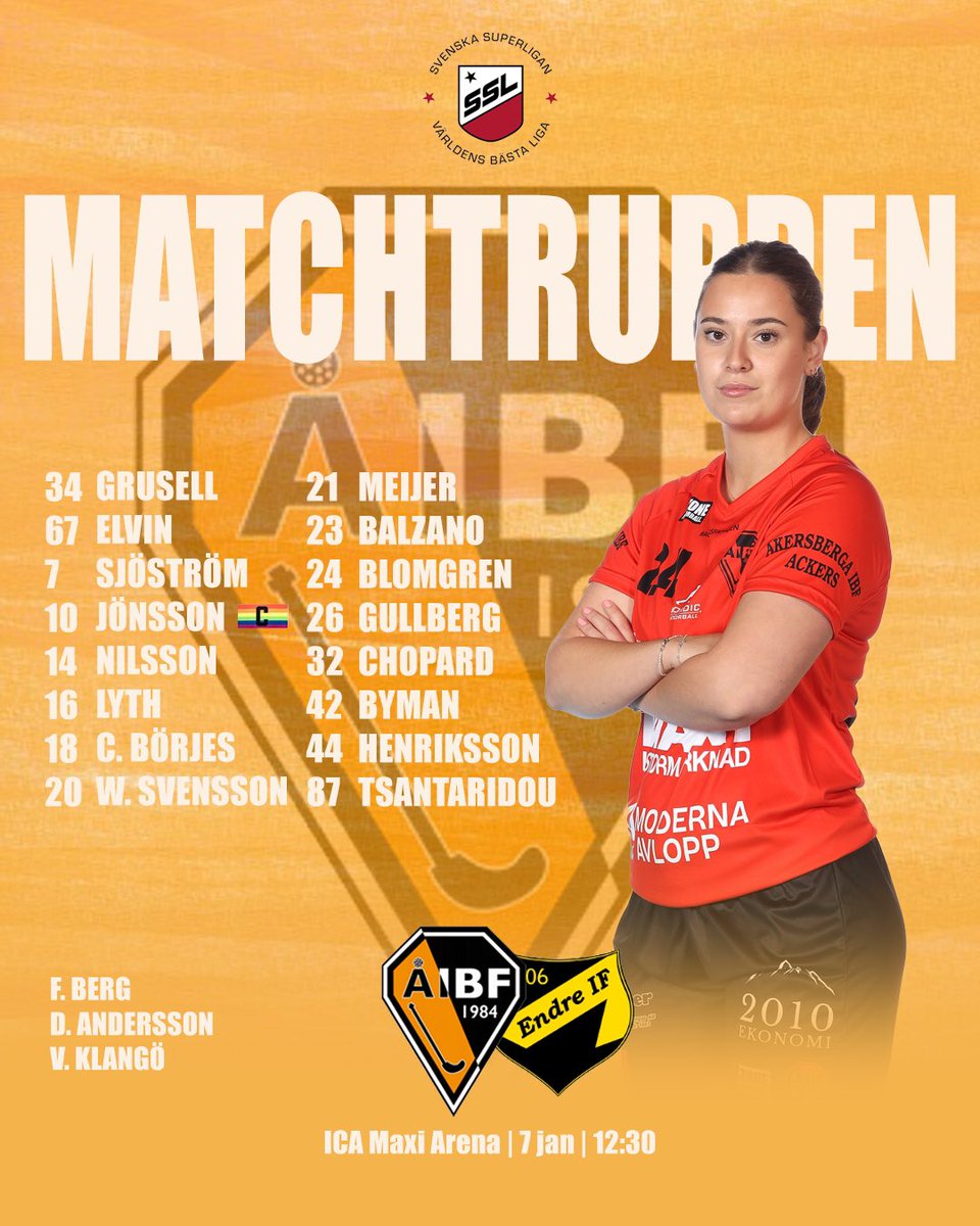 Här är truppen till dagens match mot Endre!🔥