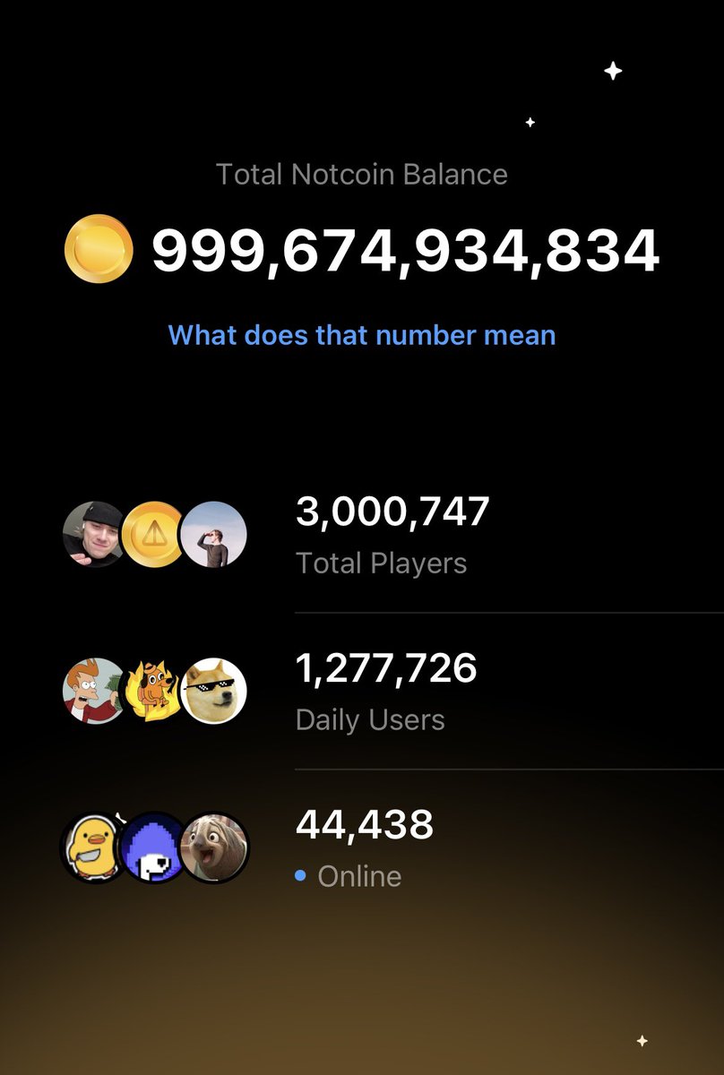 Notcoin. Day 7 ✨

3M people joined already

Crazy 1.25M DAU