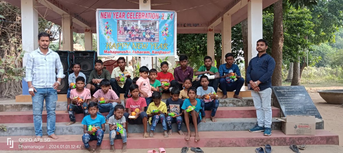 UtkalFoundatio2's tweet photo. Date _ 1/1/24
Utkal foundation Trust
Celebrated the new year in a unique way
#Mahapurus Ashram
Dhamangar https://t.co/pzFITih6Vo