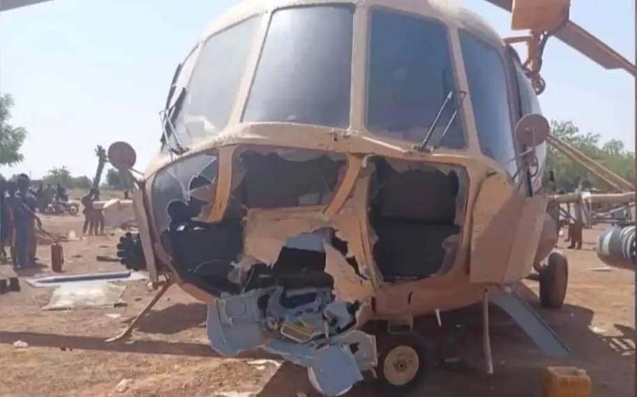 Niger : accident d'un hélicoptère de guerre de type MI 171 wp.me/p7SnEB-21I