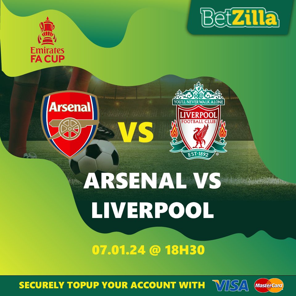 🚨GIVEAWAY ALERT🚨
1⃣ WIN your share of N$3,000.00!
2⃣ Predict FT score using hashtag #BetonBetzilla 
3⃣ RT or Tag a friend in this post
4⃣ Bet or have an account on➡️betzilla.co/sports
5⃣ First 2 correct predictions each win N$1,500.00 cash!
#ARSLIV #EmiratesFACup
