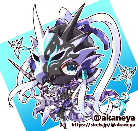 年賀絵描く余裕ないのでskeb再掲でドラゴン要素のあるものを 