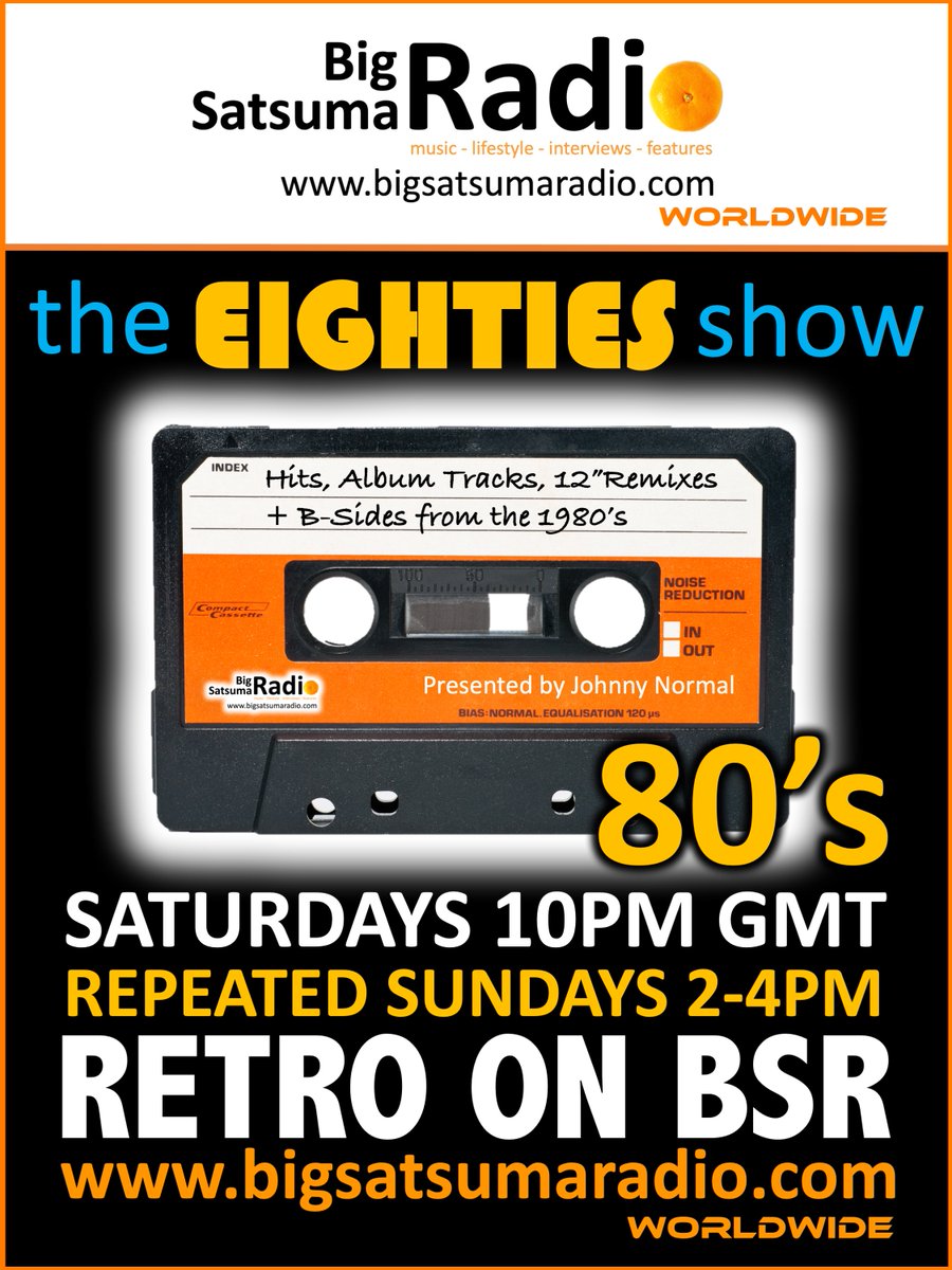 Today's programmes on BST!! 12pm - @synthscaperadio Show with Jeff Burson 2pm - @jnormaltwit and the Eighties Show 8pm - Johnny Normal and @BridgetKyleGray present part 1 of the top 60 tracks from 2023 10pm - House Bangers Radio with Tom Taylor bigsatsumaradio.com