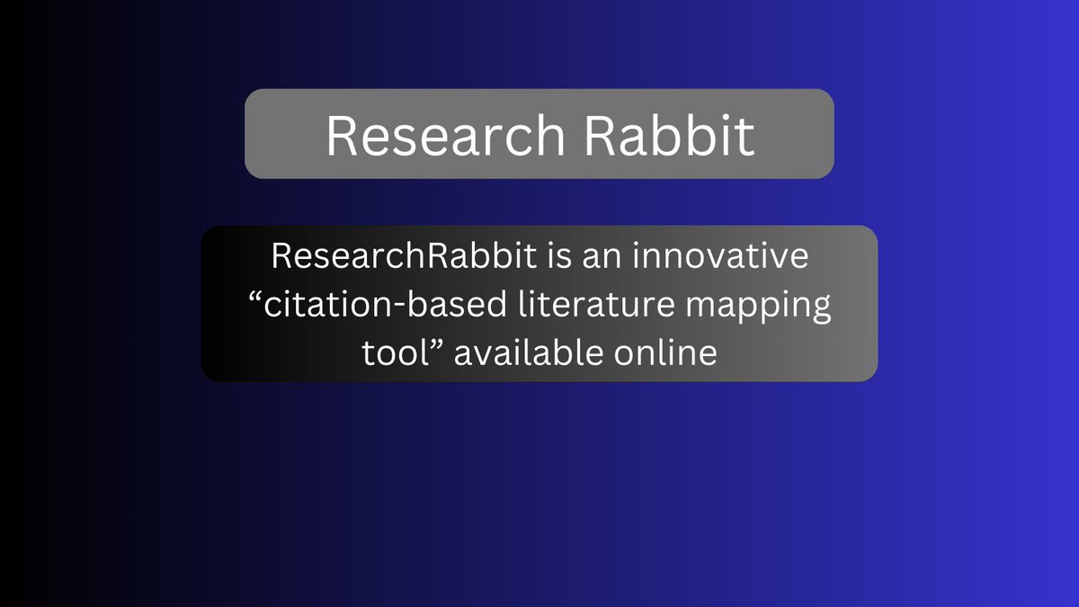 Kamranadil007's tweet image. 🚀 Elevate your research game with Research Rabbit! 🐇✨ Smart searching, intuitive interface, collaborative features, and personalized recommendations—transform the way you explore. Join the Research Rabbit community now! 🌐🔍 #ResearchRabbit #InnovationInResearch 🐰🚀