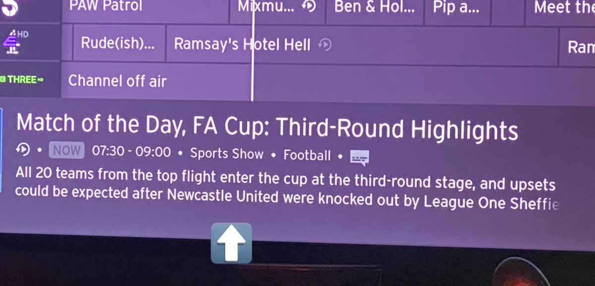 Think you may have had your description wrong this morning   <a href="/virginmedia/">Virgin Media ❤️</a> <a href="/BBCSport/">BBC Sport</a> <a href="/BBCMOTD/">Match of the Day</a> <a href="/NUFC/">Newcastle United</a> #nufc  #MOTD <a href="/bnwbanter/">Blackandwhitebanter</a> <a href="/NUFC360/">NUFC360</a> <a href="/Allergy2Bullets/">Allergy2Bullets</a>