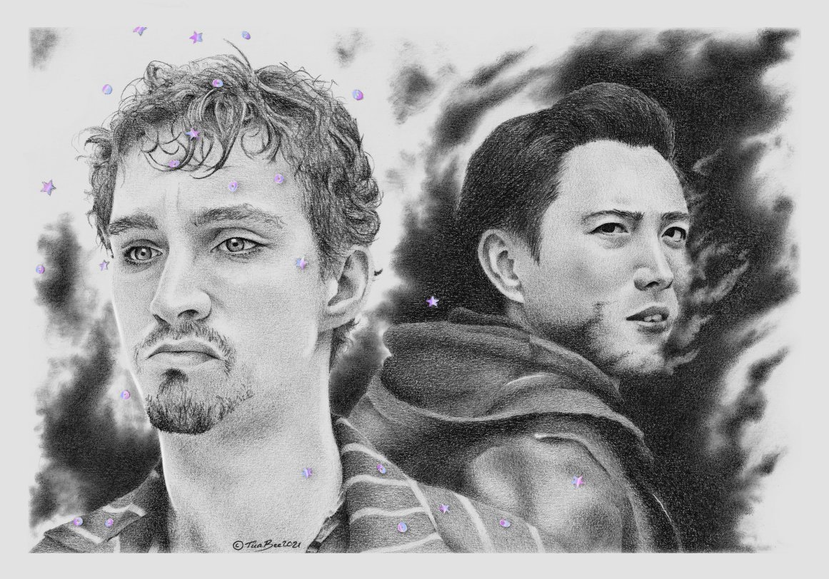 #Throwback to probably overrated eternal peace

(GUESS WHO'S REWATCHING)

#TheUmbrellaAcademy #RobertSheehan #JustinHMin #fanart