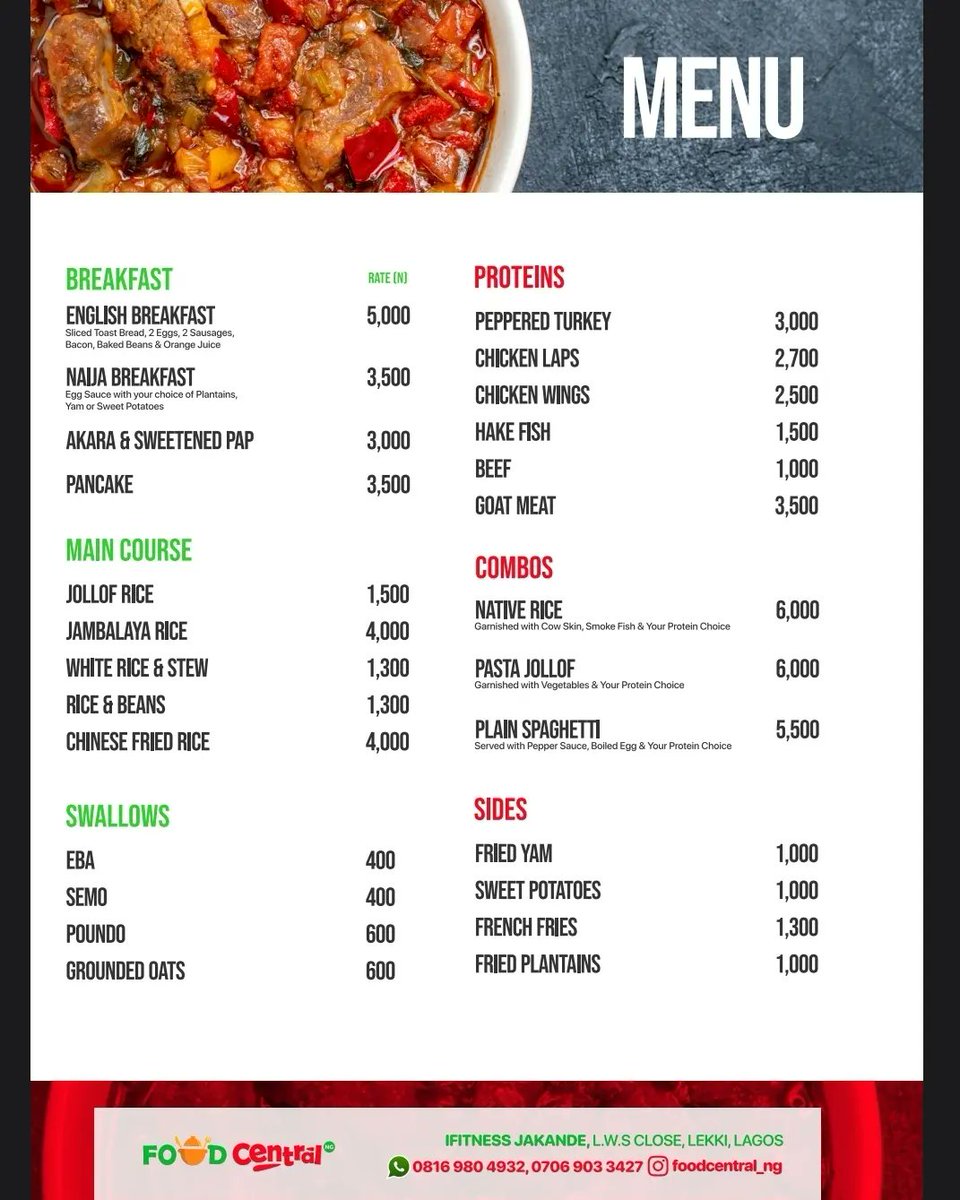 L1quorCentral's tweet photo. Hey! @_Debbie_OA We at Food Central want to offer you and your husband a free 7 days delivery of any food of your choice from our menu on us. You all shouldn't be stressing yourselves over early morning cooking at #430am or 430 as we have you covered. https://t.co/nKIZNDWjbo