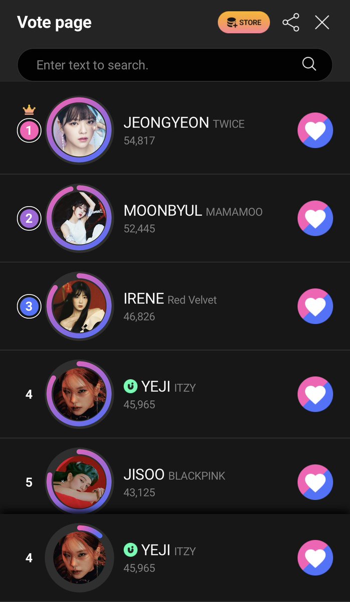 yeahjissi's tweet photo. from 1st to 11th place we are competing against 3rd gen fandoms 😭 sksksk

vote for yeji on upick if you can! 😁

https://t.co/3WAk5N2LP1 https://t.co/Mjdw3rJQRv
