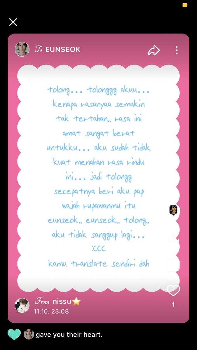 semua org kaget liat fanlet gue, apa yg salah dgn fanlet gue?????