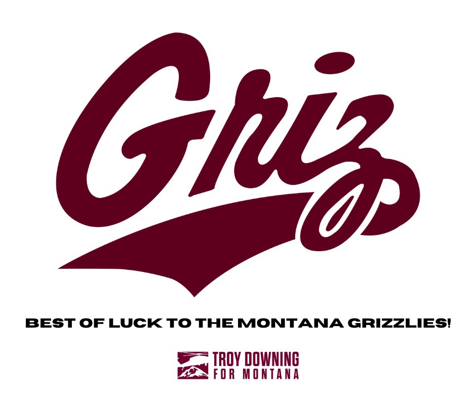 Today, all Montanans are Griz fans. Wishing the Grizzlies the very best in Frisco! 

#GoGriz
#FCSChampionship 
#GrizFootball