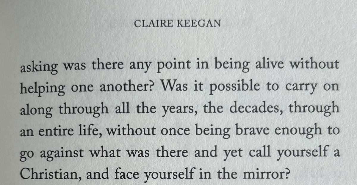 One sitting. Beautiful book. Never knew about the Magdalene Laundries. 💔 Now so curious to know more. #FavoritePassage @CKeeganFiction