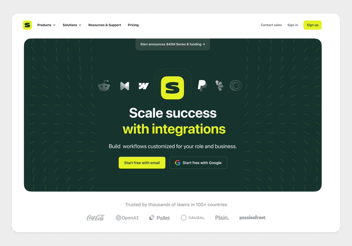 60fpsdesign's tweet photo. Striking top fold ❇️ by @4ptStudio https://t.co/Q6LtHPS4Tn