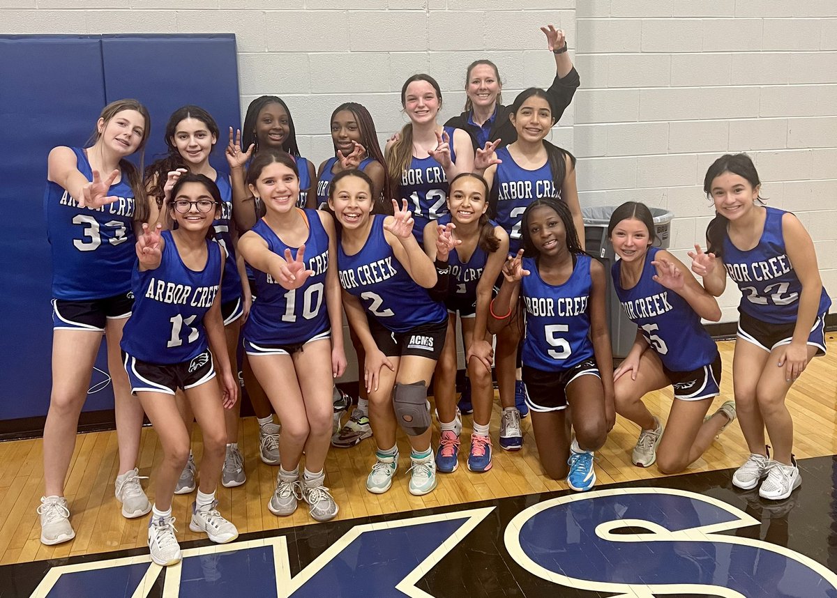 8th grade D3 Girls Basketball got 3rd place in our District Mid-Season Tournament! We are so proud of y’all! 🏀 #eagles #arborcreekms