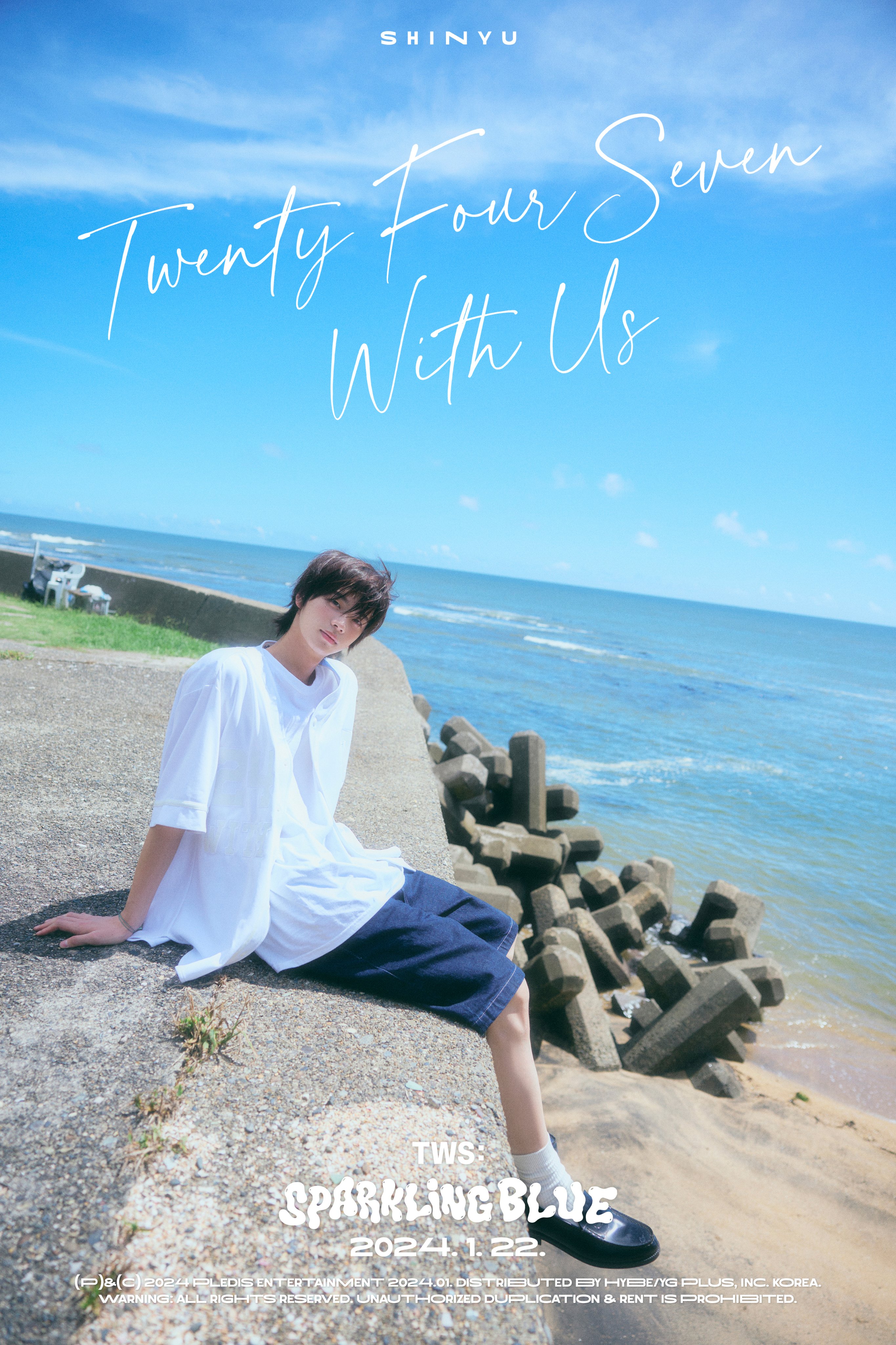 【Sparkling Ver. 】TWS 全員サインSparkling Blue Lucky Ver.】TWS 全員サイン入り Sparkling Blue TWS 1st Mini