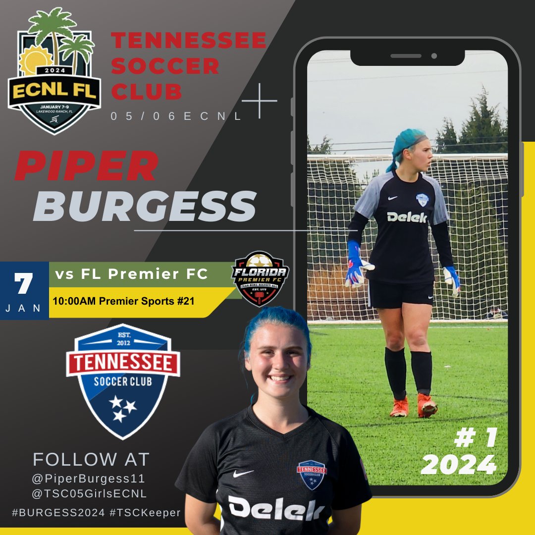 PiperBurgess11's tweet photo. Rise & Shine, it's GAME day!! Day 1 of #ECNLFL loading! Let'ssss GOOOOO!
#BURGESS2024 #2024RECRUIT #TSCKeeper #ECNLKeeper #GKunion #TheBeautifulGame #ECNLOVC #BuildingGreatnes
@ECNLOhioValley @ImCollegeSoccer @ImYouthSoccer @PrepSoccer @TheSoccerWire @tnsoccerclub_GK @CampShutout https://t.co/ZzxS6FXiYY