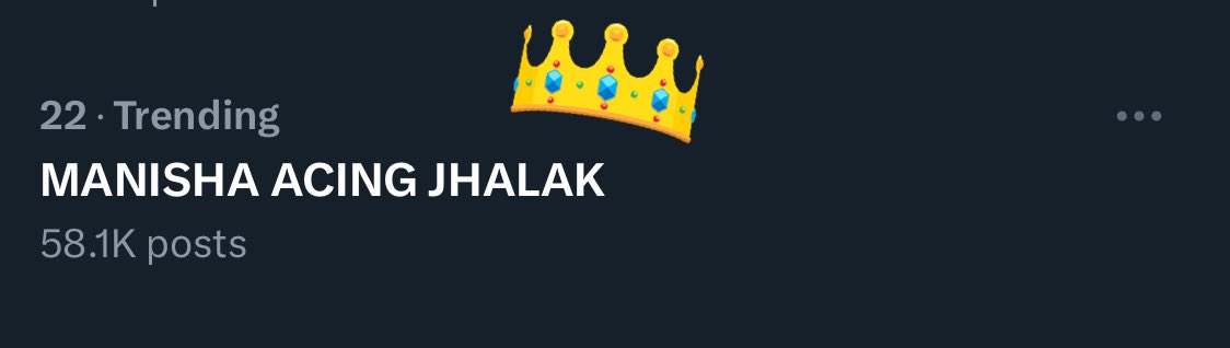 krahul_023's tweet photo. Congratulations guys we are trending at no. 20 let’s go squad target 100k
#ManishaRani 

MANISHA ACING JHALAK https://t.co/FYzkx9vqeK