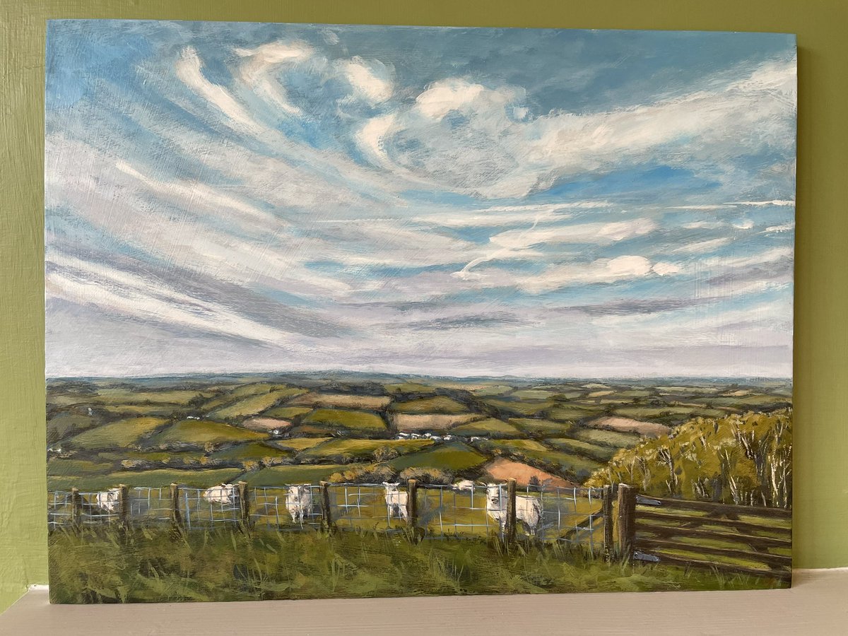‘Big Sky’

Acrylic on wood.

#art #painting #landscape #sky #Devon #middevon