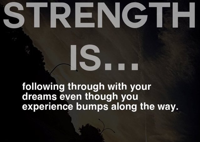 There WILL be bumps along the way..

KEEP GOING‼️