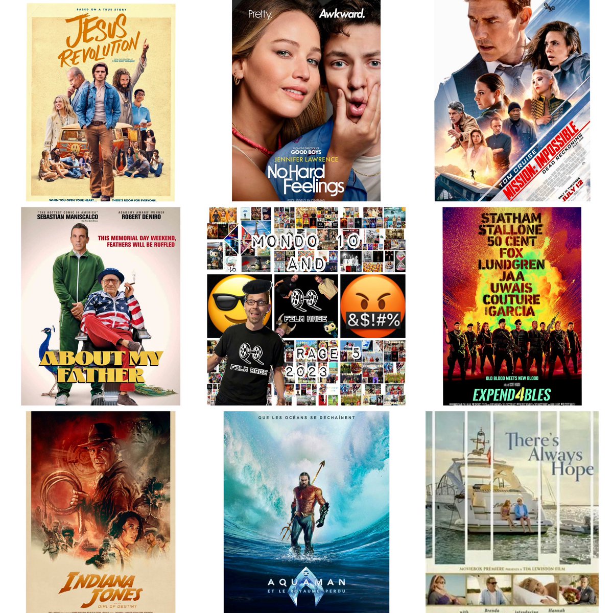 filmrageyyc's tweet photo. Bryce rages 2023
#Theresalwayshope
#Aboutmyfather
#Indianajonesandthedialofdestiny
#Expendables4
#Aquamanandthelostkingdom
Runner ups
#MissionImpossibledeadreckoningpart1
#Nohardfeelings
#Jesusrevolution
https://t.co/a3J1Aav7yt
👇 @Podbreed
https://t.co/di2t6HYiaB https://t.co/ITycKSmo6I