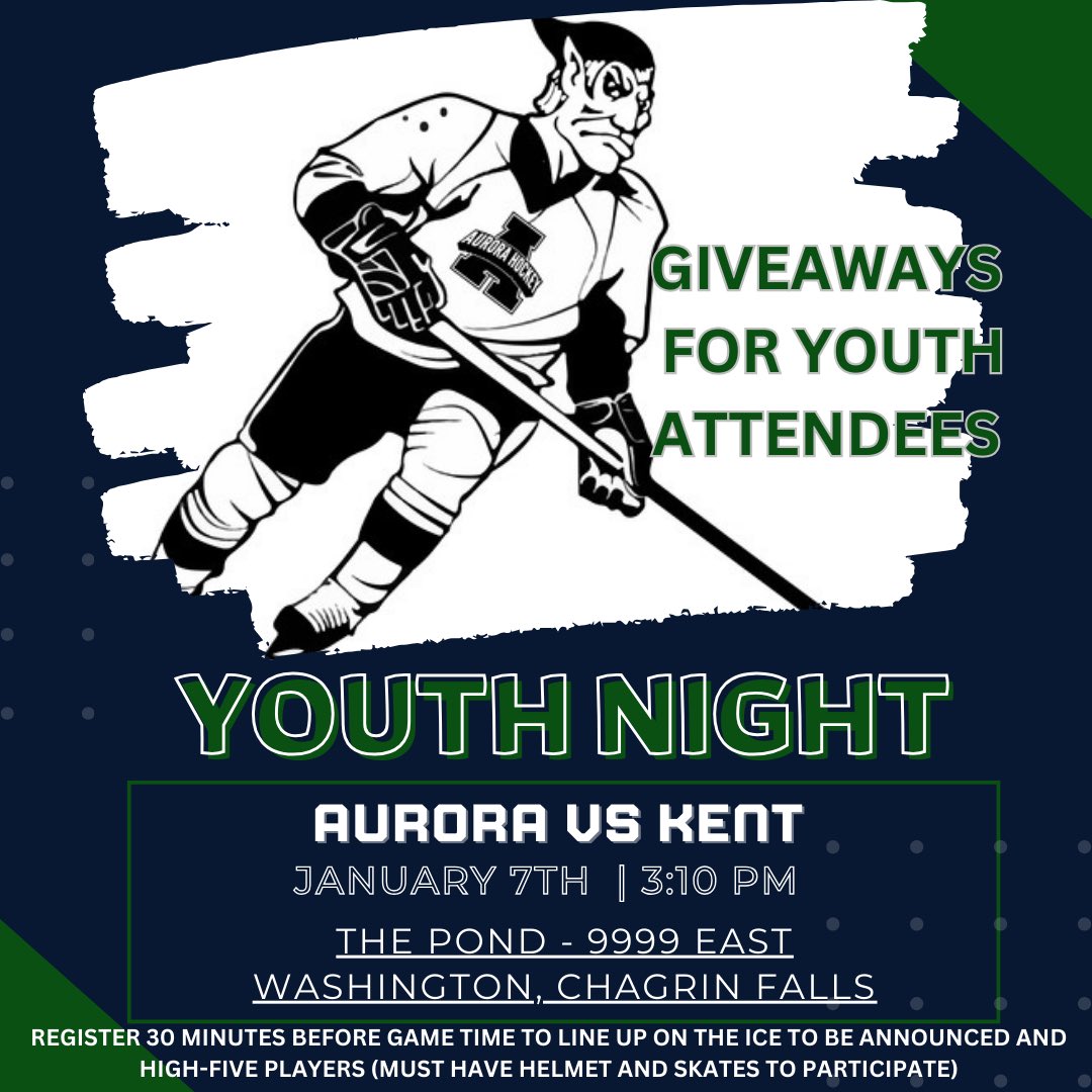 Game TODAY! Free admission for youth (kindergarten through 8th grade). Puck Drops at 3:10 PM!
