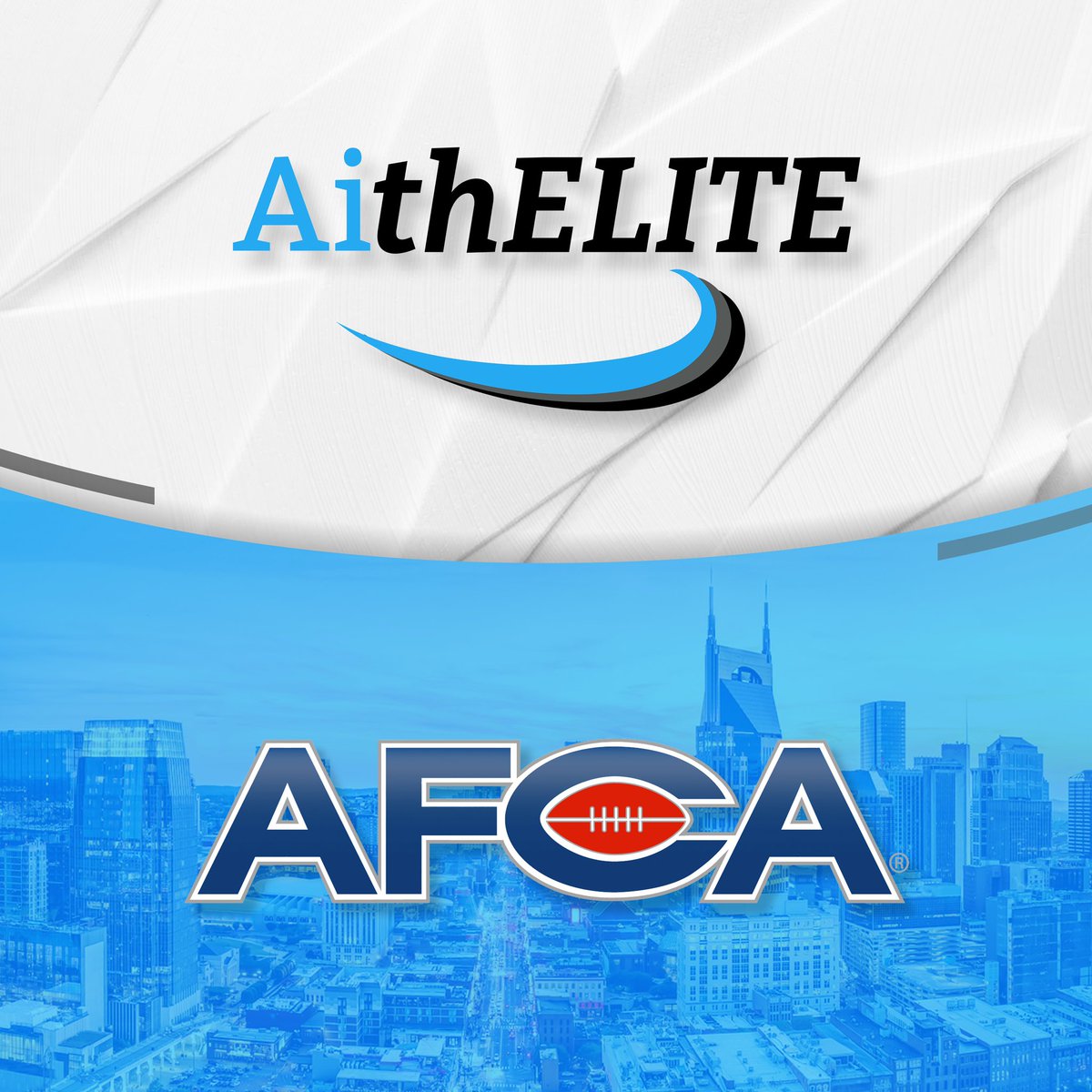 AithELITE's tweet photo. Excited for another great year at the @WeAreAFCA Convention! Come demo our all-inclusive team management platform to solve your transfer portal and roster needs!

Booth #707 near the exit https://t.co/DOcPF1N6yf