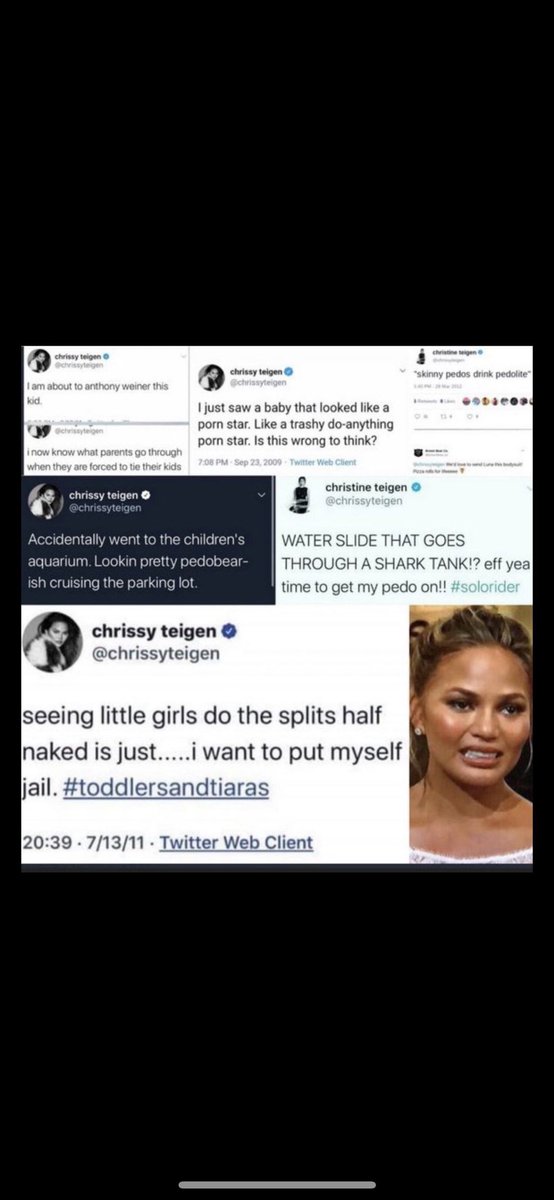 StarrOfRuin's tweet photo. @amajdandzic1 @gatewaypundit @chrissyteigen Nothing weird abt these tweets https://t.co/dNAcXhXmVC