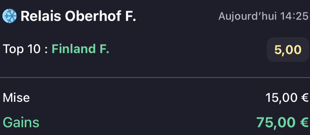 LPronosL's tweet photo. ON ENCAISSE AU BIATHLON ! ✅✅🤑

📊 @1.90 ✅✅

📊 @5.00 ✅✅🔥

❤️ POUR LE SOUTIEN ! 💫

#TeamParieur #Pronos https://t.co/38aCAq8fbd