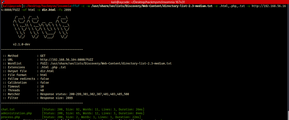 aycodedem's tweet photo. Hacked insomnia machine from #hackmyvm 

Tool used 
fping
Nmap
fuff- fuzz faster you fool
burp-suite

Category 
HTTP enumeration
LFI- local file inclusion
RCE
privilege  escalation -sudo, cronjob
#cybersecurity  #Root #Awareness  #Hacked #Pentesting #100DaysOfCyberSecurity https://t.co/WfRLR4HNVQ