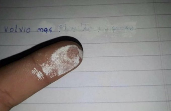 m piden paciencia y hacía esto para q se secara mas rápido