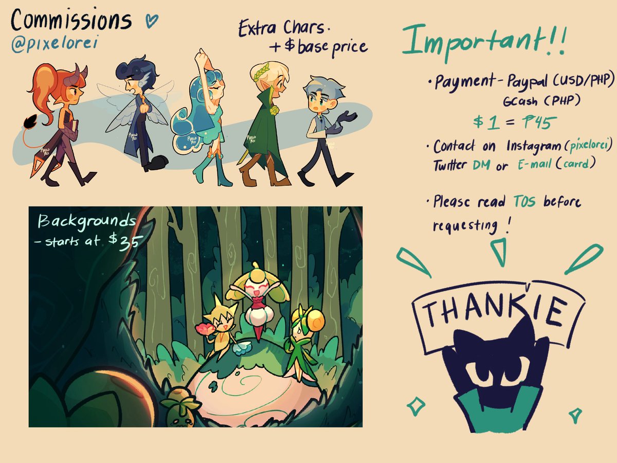pixelorei's tweet photo. Opening comms for the new year!

🐬 I will be open for up to 10 slots ! DM if you are interested, and sharing the word also helps a lot ~!

Slots availability and questions can be checked via DM 🩵 https://t.co/wlDlTG0Bqt