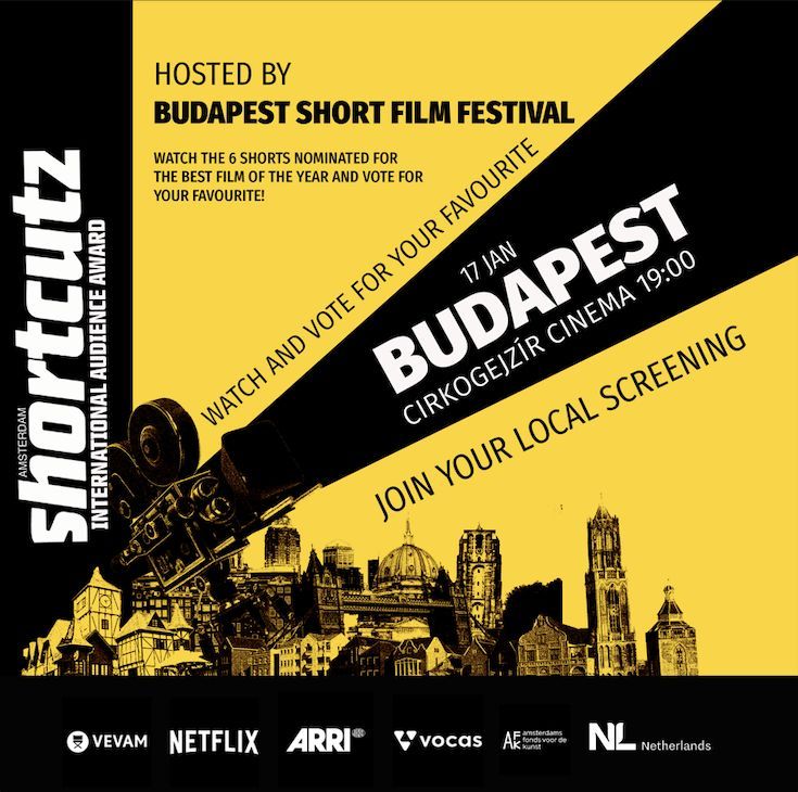 🎥 Next on our Shortcutz Amsterdam International Award tour: BUDAPEST! In partnership with Budapest Short Film Festival, we invite you to the screening of our nominated short films on the 17th of January Cirkogejzír Cinema at 19:00. 🎟️