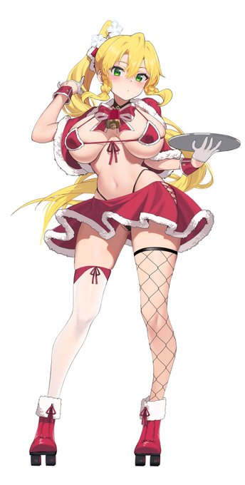 クリスマス過ぎましたがゲスト絵で描いたクリスマスリーファちゃん 