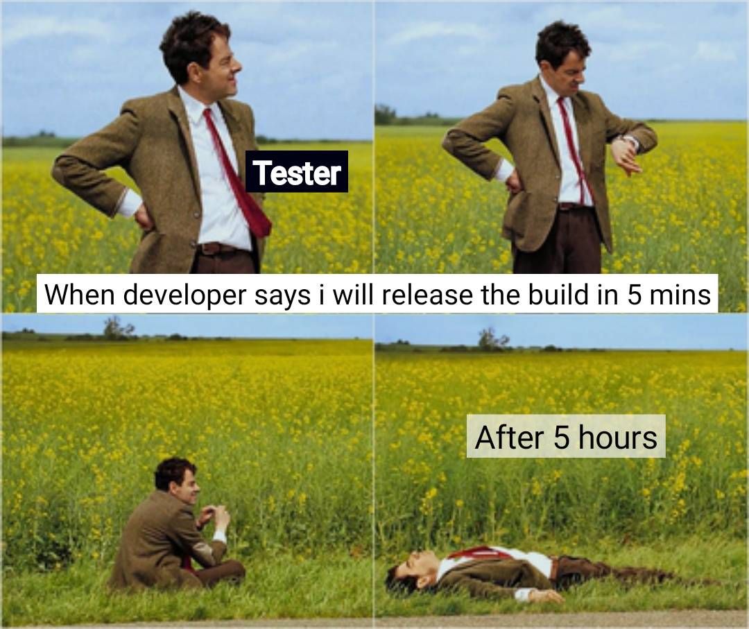 Innovate_QA's tweet photo. 🥱Usual Thing In The Life Of Tester ⌛ https://t.co/xDYtyfNHwX