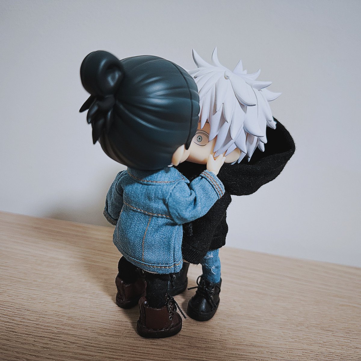wsl_168's tweet photo. 玩下高專ver的兩人～可以吵架的表情真棒🤭💕 #夏五 #ねんどろいどどーる #黏土娃 https://t.co/68ZLAR4mgg