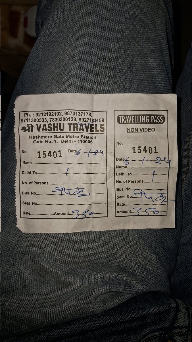 Ratan Gupta (@ratanguptabid) on Twitter photo मैं बिधूना से दिल्ली <a href="/IIMC_India/">Indian Institute of Mass Communication</a> प्राइवेट बस से जा रहा हूं. श्री वाशू ट्रैवल्स नामक बस का नं UP75AT9847 है. जांचा तो गाड़ी blacklist निकली. इस पर 4 लाख से ज्यादा के चालान हैं.
@uptransportdpt <a href="/myogiadityanath/">Yogi Adityanath</a> <a href="/DistrictEtawah/">DM Etawah</a> @etawahrto मैं बिधूना से दिल्ली <a href="/IIMC_India/">Indian Institute of Mass Communication</a> प्राइवेट बस से जा रहा हूं. श्री वाशू ट्रैवल्स नामक बस का नं UP75AT9847 है. जांचा तो गाड़ी blacklist निकली. इस पर 4 लाख से ज्यादा के चालान हैं.
@uptransportdpt <a href="/myogiadityanath/">Yogi Adityanath</a> <a href="/DistrictEtawah/">DM Etawah</a> @etawahrto