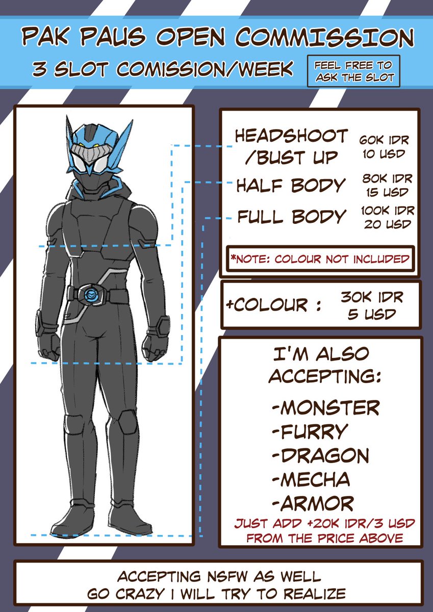 pak_paus's tweet photo. Commission Open 
Only 3 slot per week
Here is my Portofolio and pricelist per 2024 https://t.co/98MG0D2FJW
