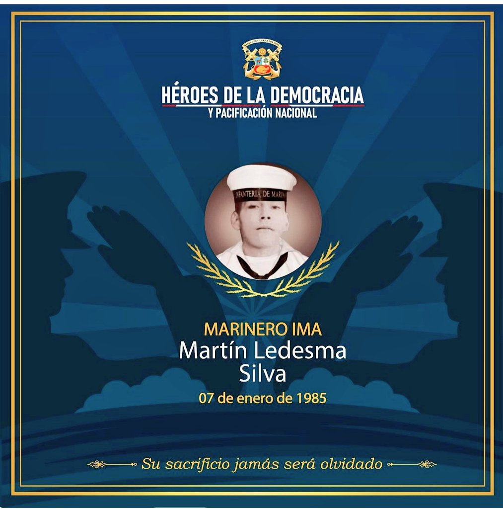 delurens's tweet photo. El 7 de enero de 1985 en Huanta, Ayacucho el Infante de Marina Martin Ledezma ofrendó su vida por la pacificación nacional.
Nunca te olvidaremos. ¡Acción y Valor!
@naval_peru Héroe de la Democracia. https://t.co/XRBDUXLMz7