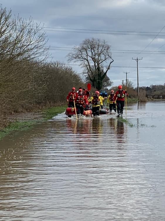 After supporting @nottsfire deliver humanitarian aid to flooded properties near the River Trent, our work in the area has ceased. Thanks to all for their hard work in supporting those in need. Read more: wmfs.link/41O9jrf #WeAreWMFS